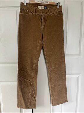 GAP Straight Leg Corduroy Pants in Brown